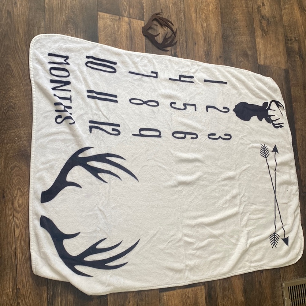 Baby milestone blanket